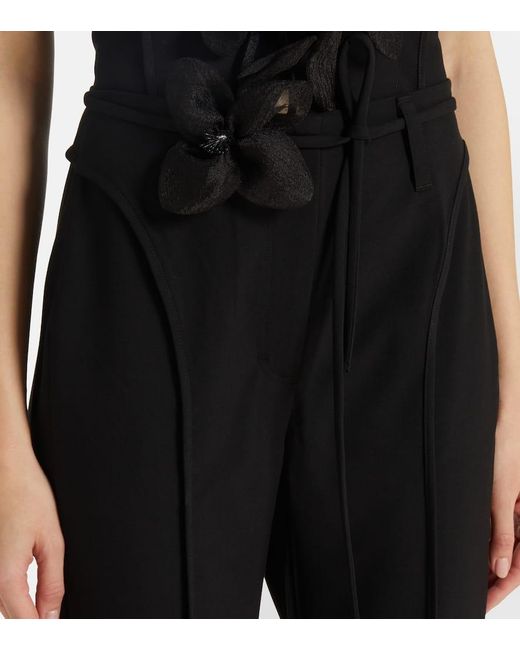 ROTATE BIRGER CHRISTENSEN Blue High-Rise-Schlaghose