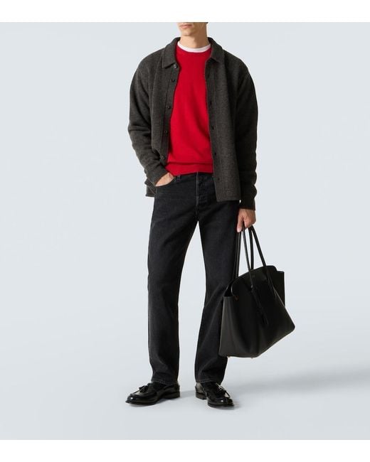 FRAME Black The Straight Mid-Rise Straight Jeans for men
