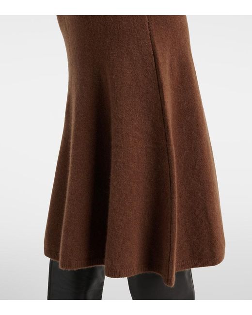 Vestido Midi De Mezcla De Cachemir Joseph de color Brown