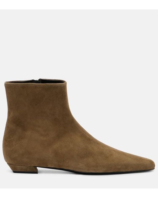 Proenza Schouler Brown Suede Ankle Boots