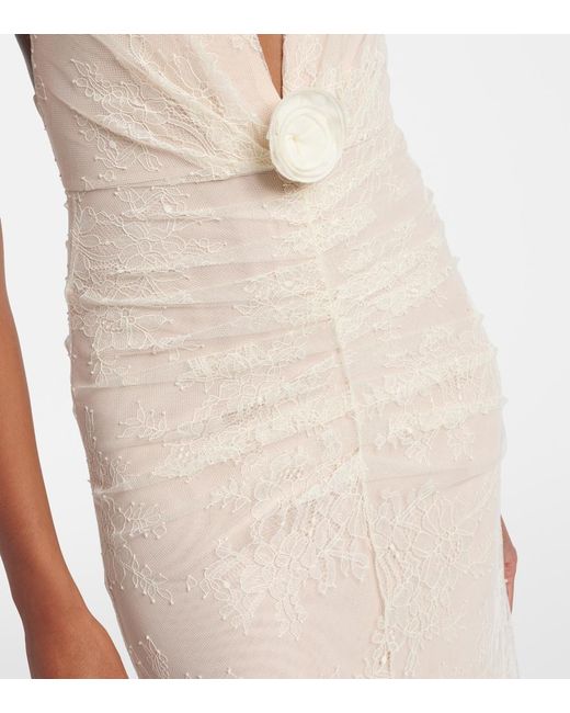 De La Vali Natural Bridal Amora Lace Tulle Gown