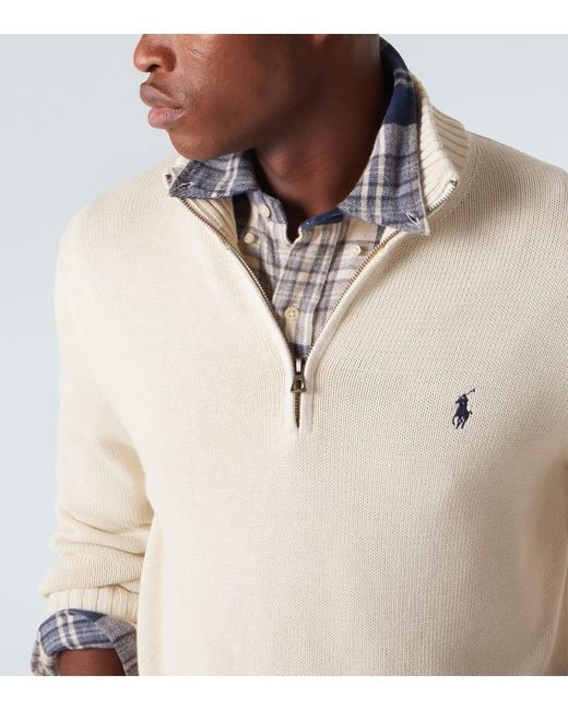 Polo Ralph Lauren Pullover Aus Baumwolle in Natural für Herren