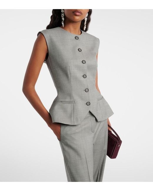 Magda Butrym Gray Wool Vest
