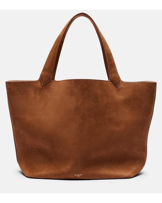 Alaïa Brown Tote Bag Le Cabas Aus Leder