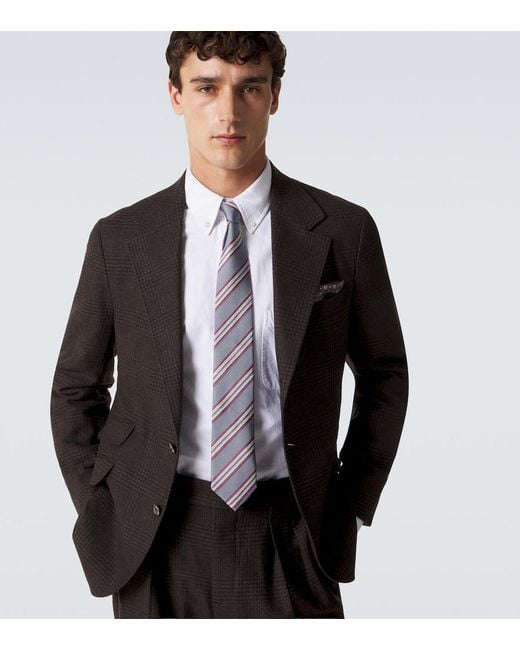 Cravatta di Brunello Cucinelli in White da Uomo