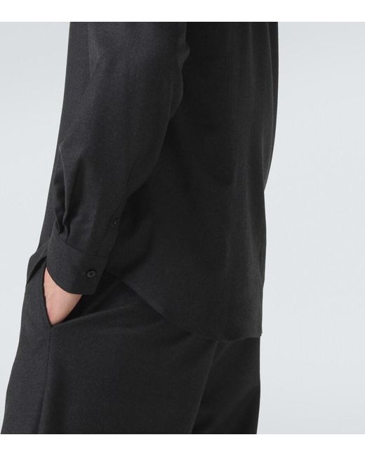 Agnona Blue Wool Shirt for men