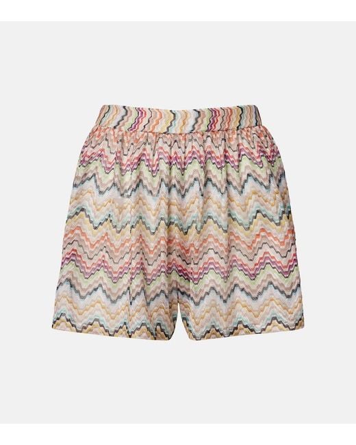 Shorts En Zigzag Missoni de color Multicolor
