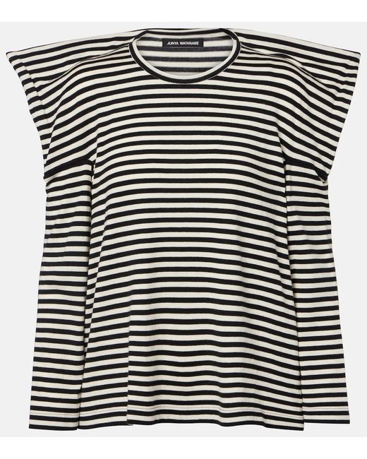 Junya Watanabe Black Cotton And Wool Top
