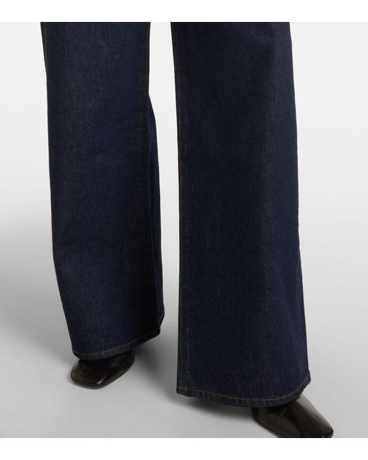 Citizens of Humanity Blue Ayla High-Rise Wide-Leg Jeans