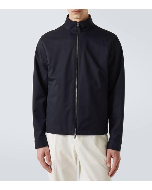 Zegna Blue Motorin 100Cc Technical Blouson for men