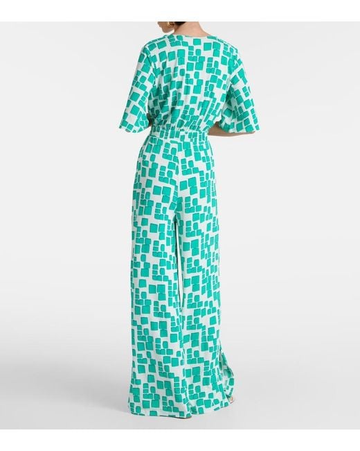 Max Mara Blue Papiri Jersey Jumpsuit