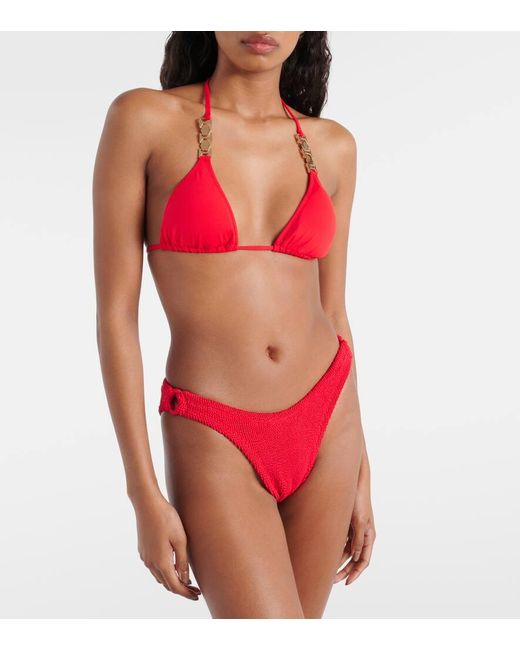 Melissa Odabash Red Bikini-Oberteil Anguilla