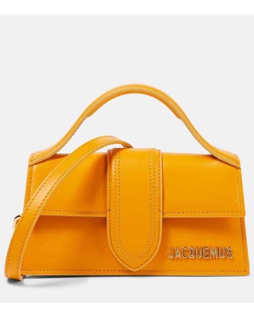 Jacquemus Orange Le Bambino Small Leather Shoulder Bag