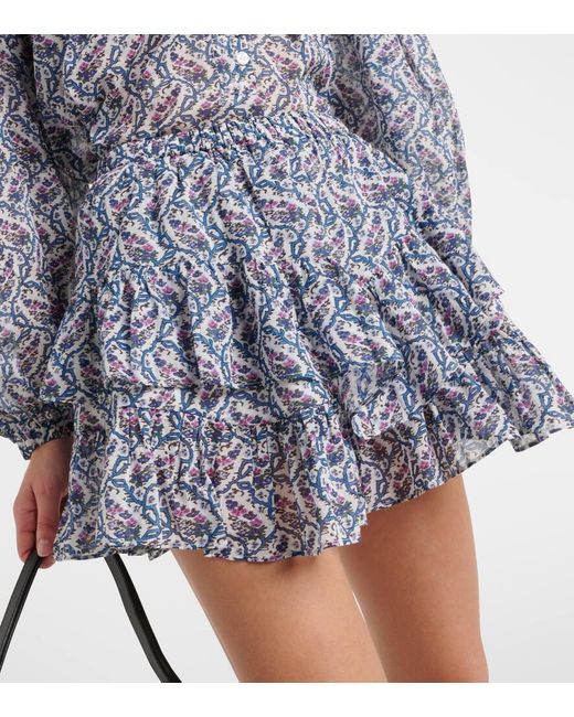 Minifalda Jocadia de algodon Isabel Marant de color Blue