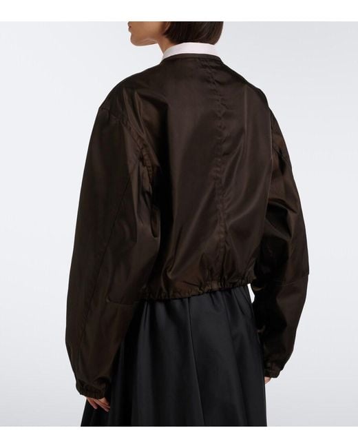 Prada Black Re-Nylon Cropped Jacket