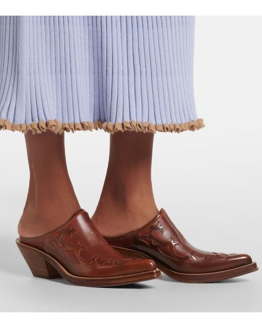 Gabriela Hearst Brown Temperance Leather Mules