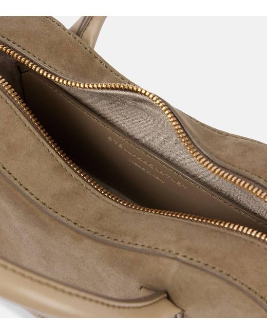 Stella McCartney Brown Ryder Small Faux Suede Shoulder Bag
