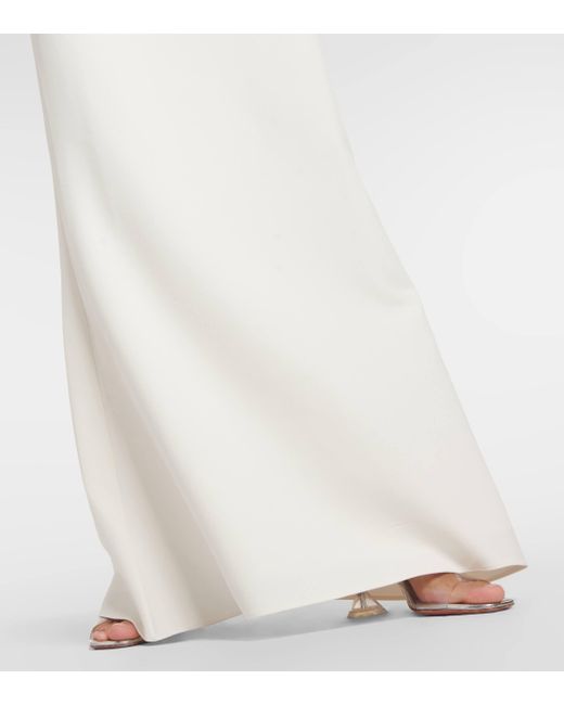 Safiyaa White Beatriz Embellished Gown