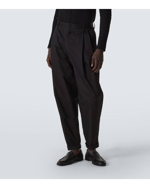 Dolce & Gabbana Hose Aus Einem Baumwollgemisch in Blue für Herren
