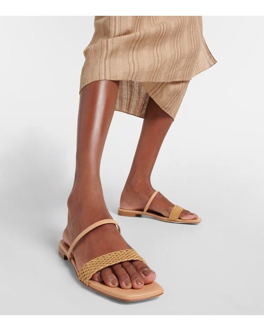 Malone Souliers Natural Frida 10 Woven Sandals