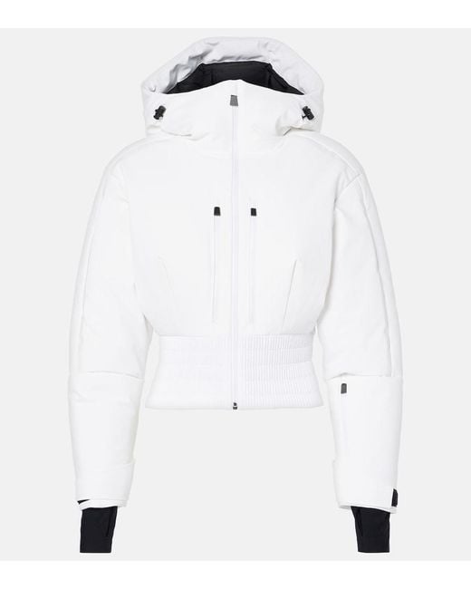 Aztech Mountain White Vertical Nuke Down Ski Jacket