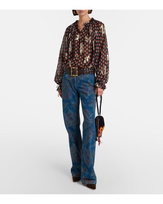 Etro Blue Flared Jeans