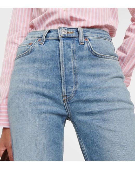 Jeans Bootcut 70S A Vita Alta di Re/done in Blue