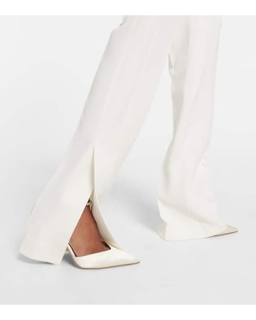 David Koma White Sequined Cutout Cady Jumpsuit