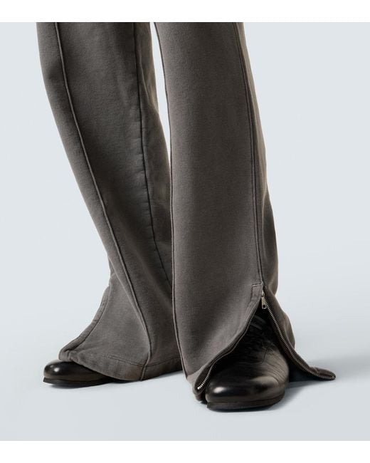 Our Legacy Gray Cotton Jersey Wide-Leg Sweatpants for men