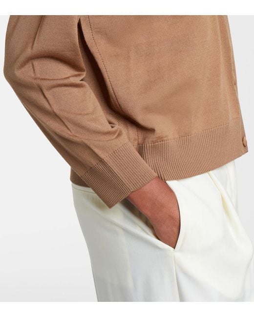 Moncler Brown Virgin Wool Cardigan