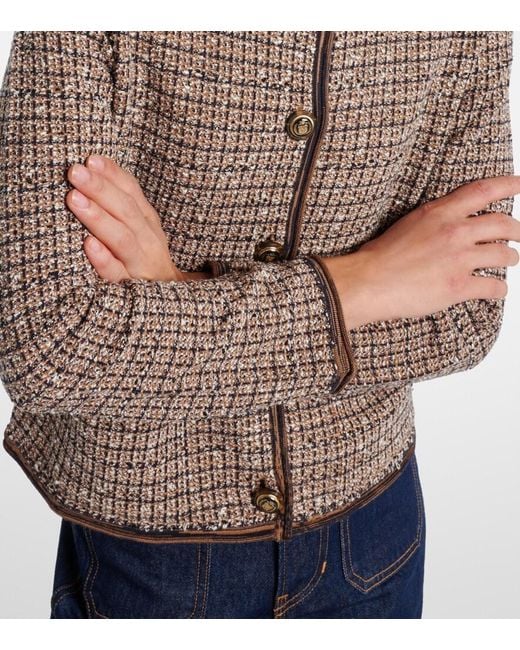 Veronica Beard Brown Brisa Tweed Jacket