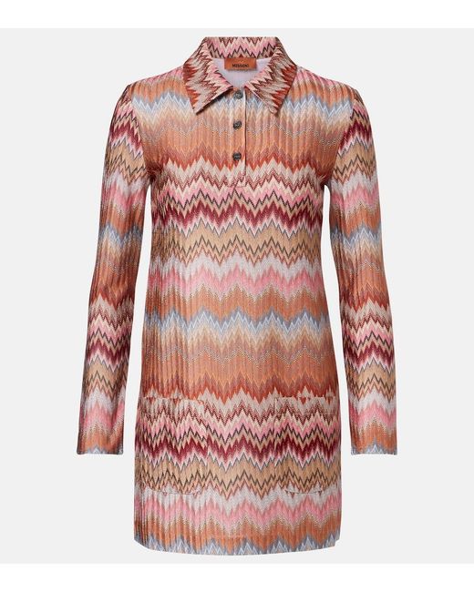 Missoni Red Zigzag Minidress
