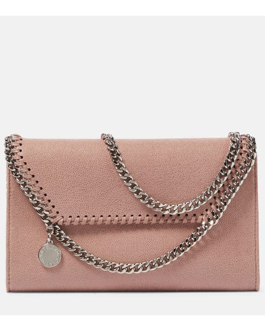 Stella McCartney Pink Falabella Mini Faux Leather Shoulder Bag