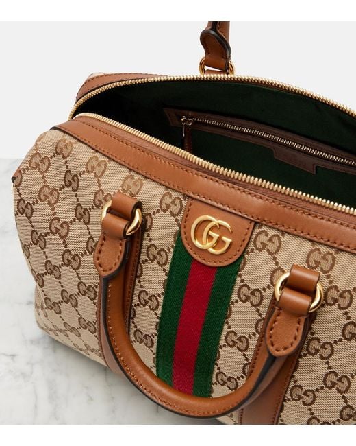 Gucci Brown Ophidia Medium Gg Tote Bag