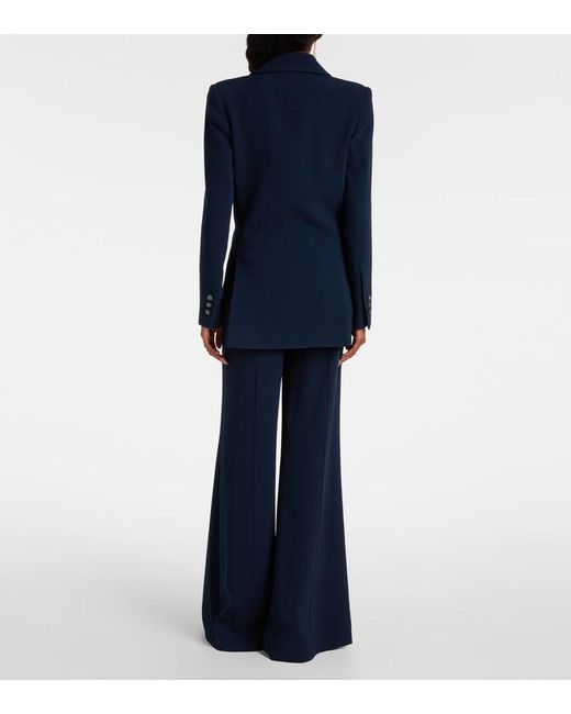 Blazer Con Cinturon Elie Saab de color Blue