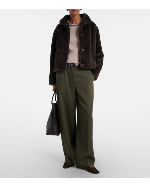 Velvet Natural Briana Embellished Wool-Blend Top