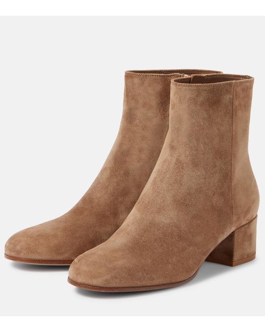 Gianvito Rossi Brown 45 Suede Ankle Boots