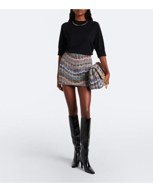 Missoni Metallic Small Knitted Shoulder Bag