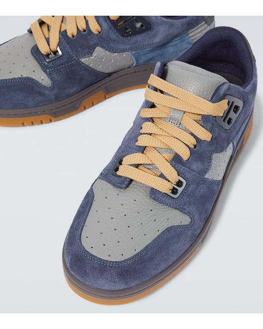 Sneakers in pelle e suede di Acne in Blue da Uomo