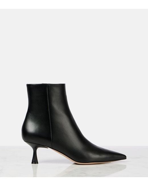 Gianvito Rossi Black Leather Ankle Boots