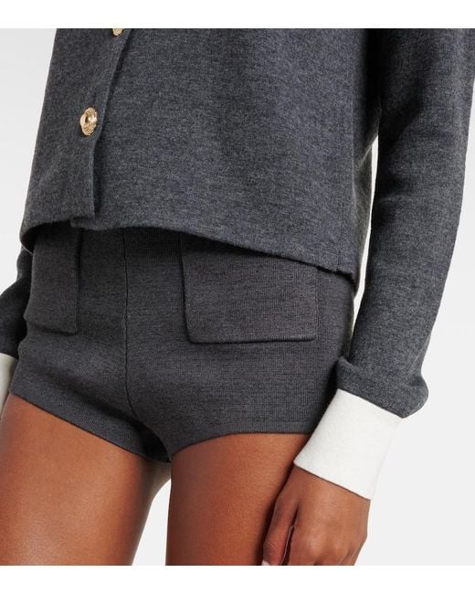 Self-Portrait Black Wool-Blend Cardigan
