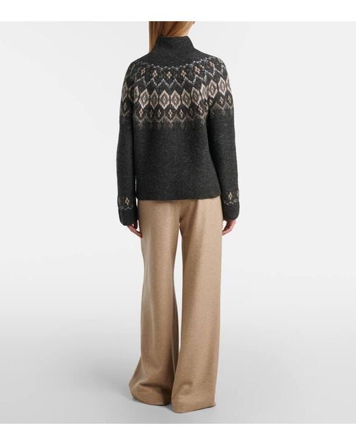 Vince Natural Wool-Blend Wide-Leg Pants