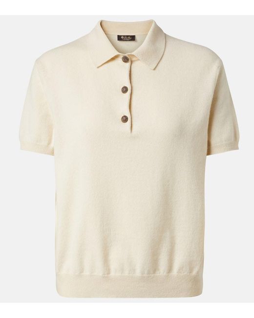 Polo De Cachemir Loro Piana de color Natural