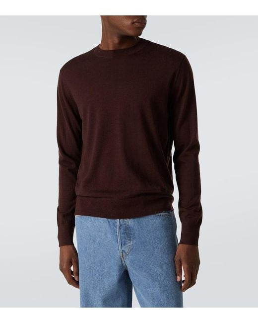 Dries Van Noten Pullover Aus Wolle in Brown für Herren