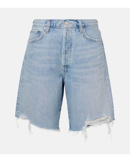 Agolde Blue Jeansshorts Indra
