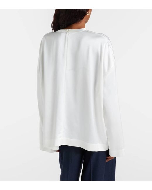 Totême  White Top Aus Satin