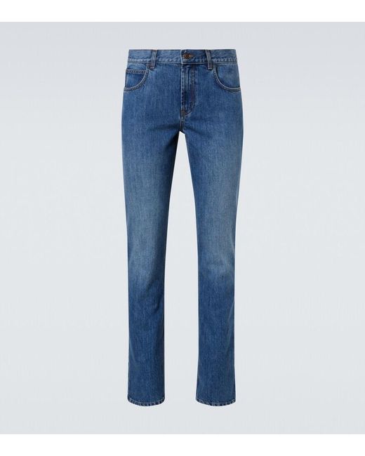 The Row Blue Jaxon Straight Jeans for men