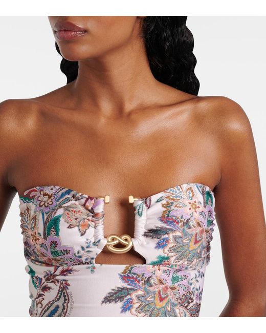 Zimmermann White 'Rihannon' One-Piece Swimsuit