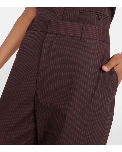 Sir Brown Guillaume Pinstripe Pants