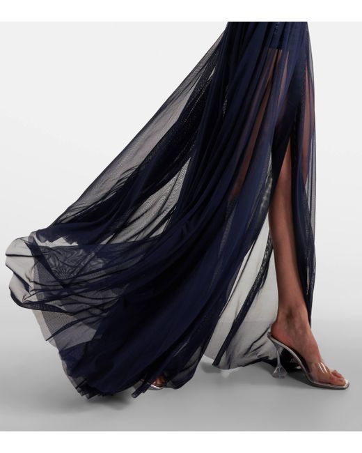 Robe longue Norma Kamali en coloris Blue